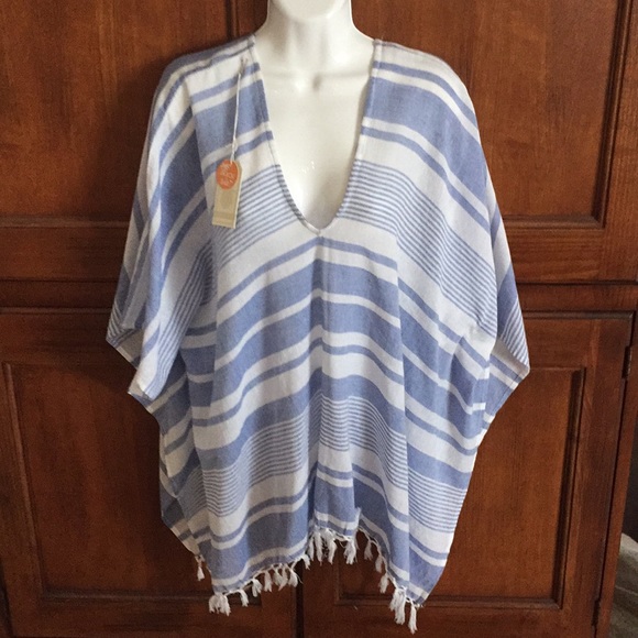 Mud Pie Other - Mud Pie Poncho Beach Cover/Top NWT
